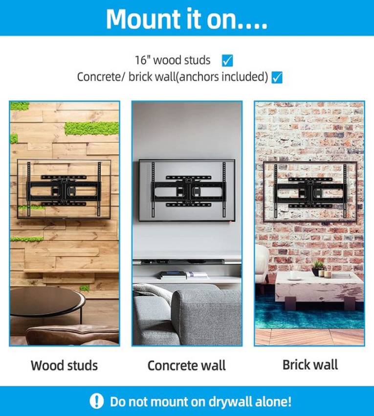 KafabraTv Support mural TV pivotant FLAT PANEL TV BRACKET